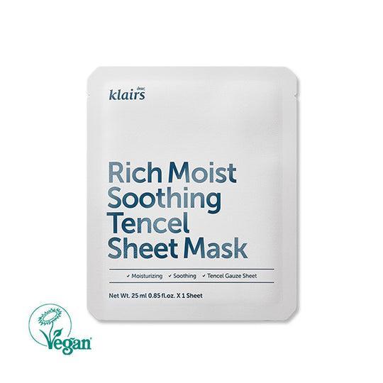 [Dear Klairs] Rich Moist Soothing Tencel Sheet Mask 25ml x 10ea