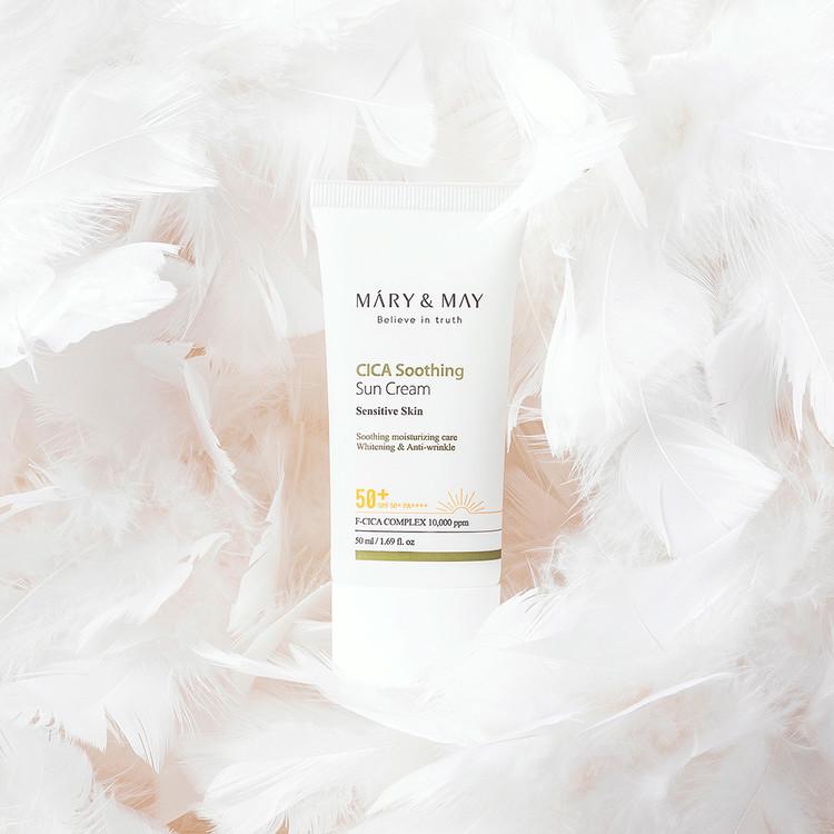 [Mary&May] CICA Soothing Sun Cream SPF50+ PA++++ - 50ml