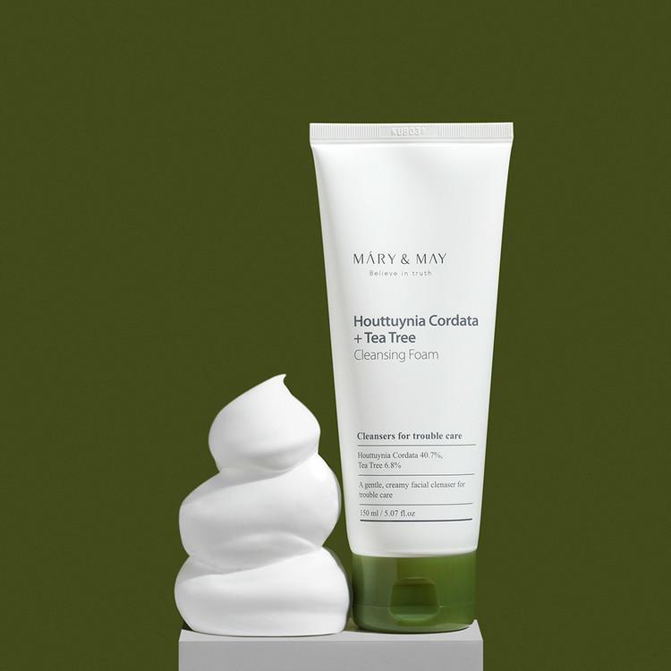 [Mary&May] Houttuynia Cordata + Tea Tree Cleansing Foam - 150ml