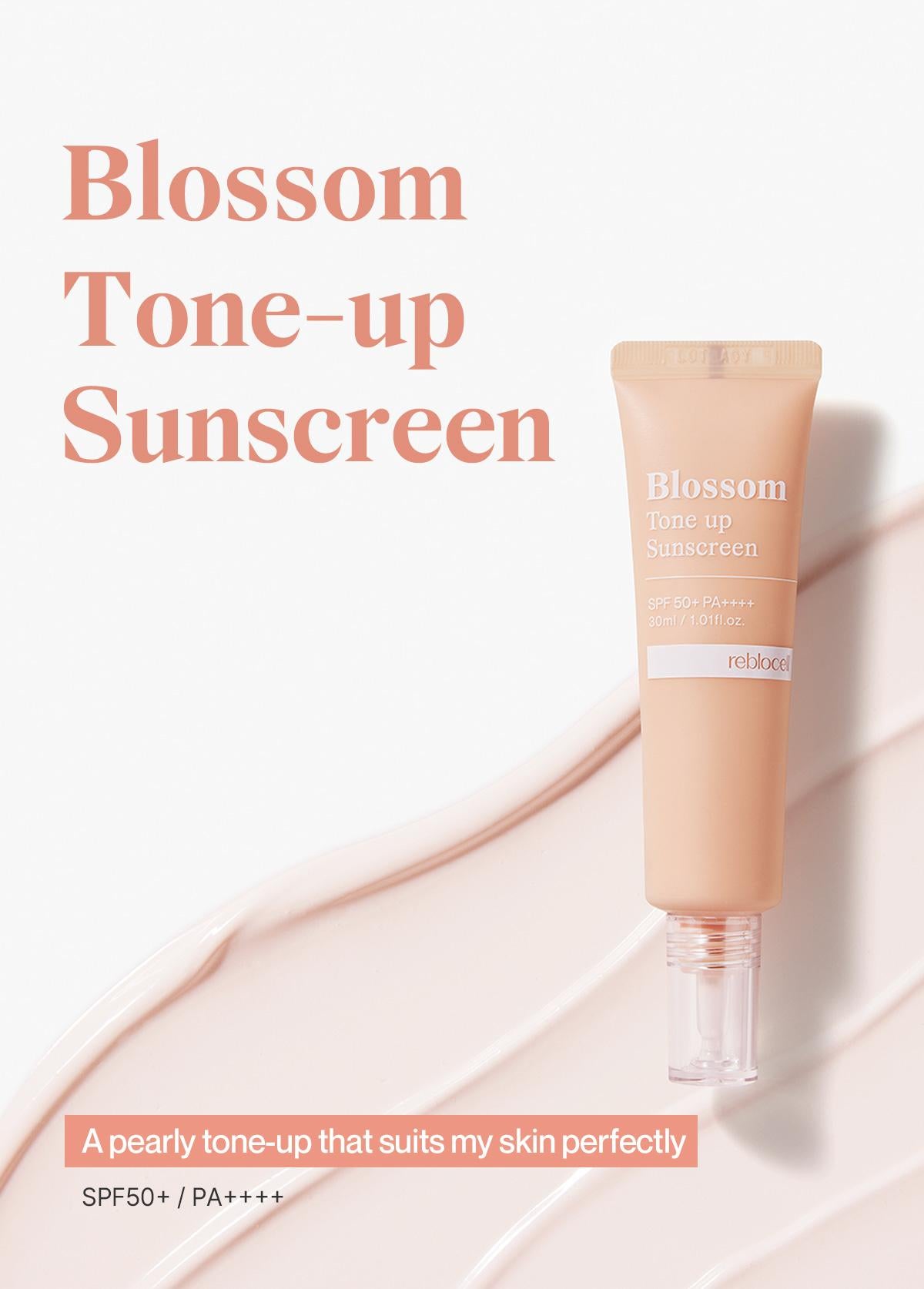 [Reblocell] Blossom Tone up Sunscreen SPF 50+ PA++++ 30ml
