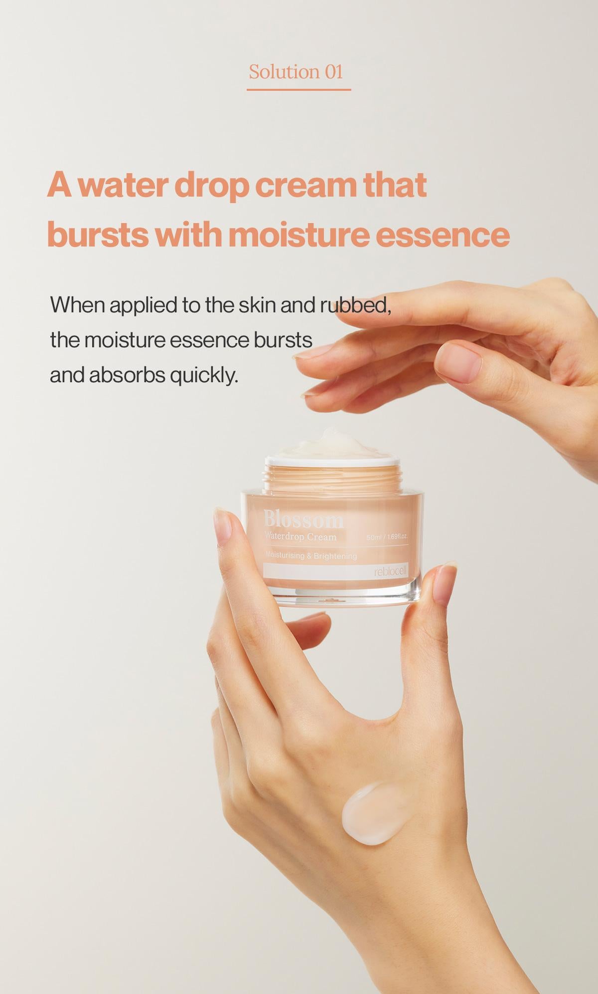 [Reblocell] Blossom Waterdrop Cream 50ml