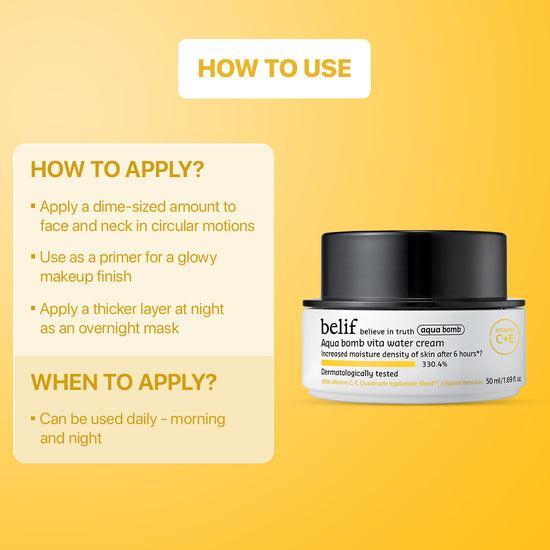 [Belif] Aqua bomb vita water cream 50 ml