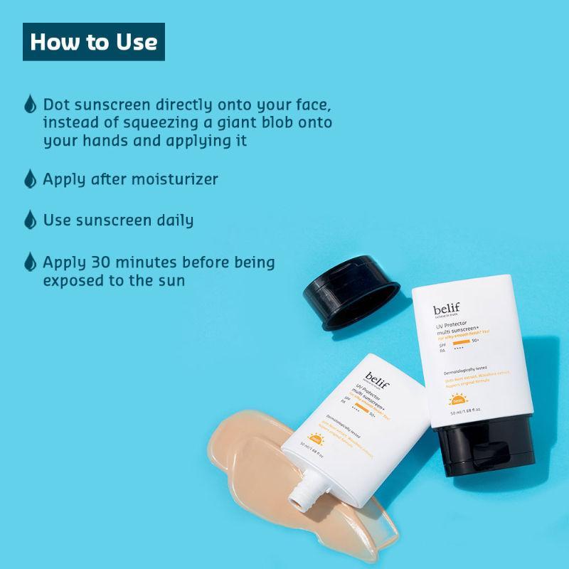 [Belif] UV protector multi sunscreen+ 50 ml