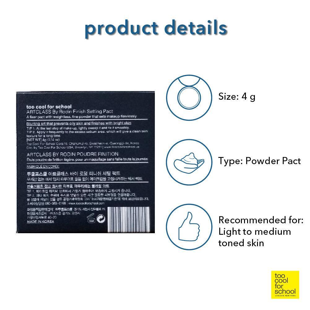 [TooCoolForSchool] Artclass By Rodin Finish Setting Pact 4g