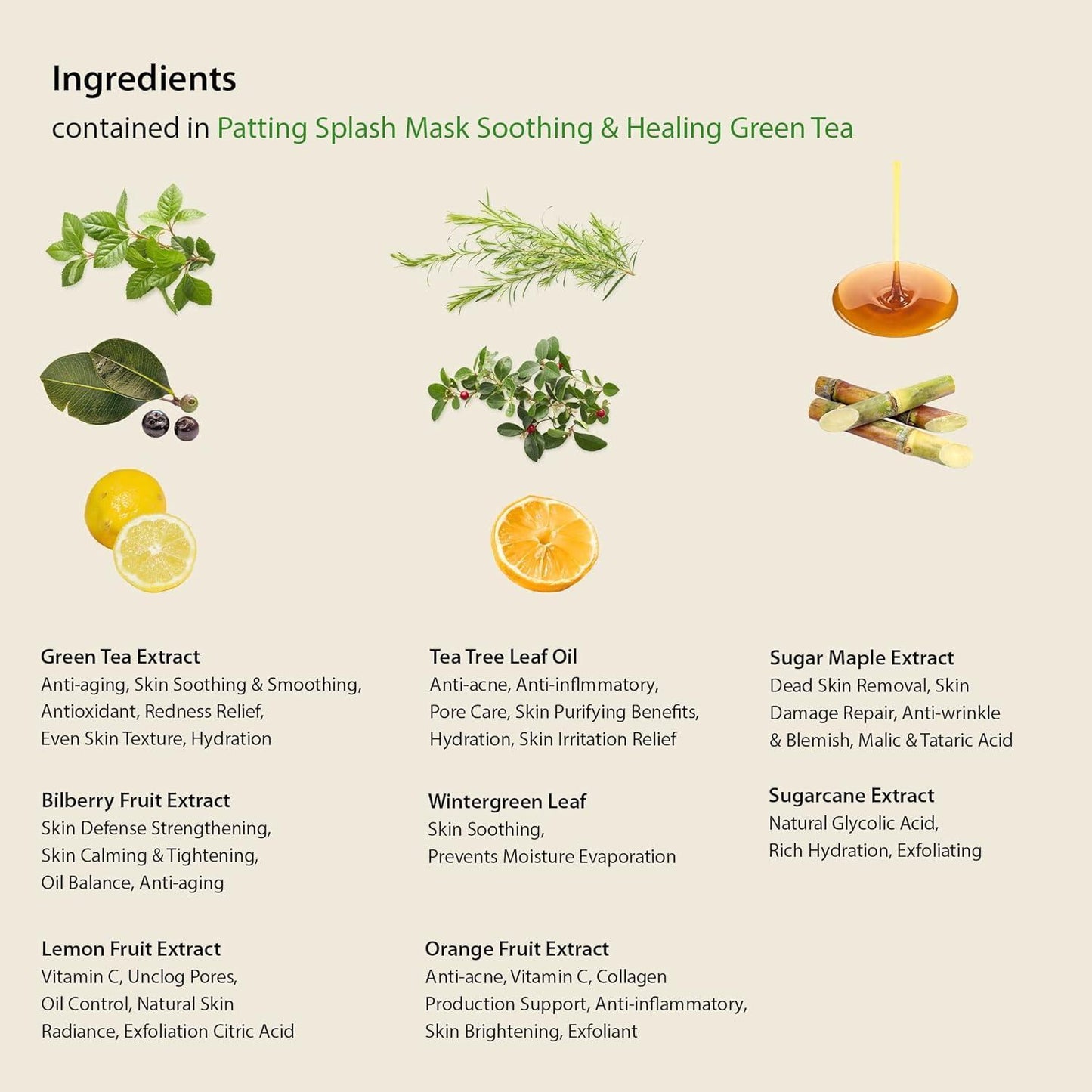 [Blithe] Patting Splash Mask Soothing & Healing Green Tea 150ml