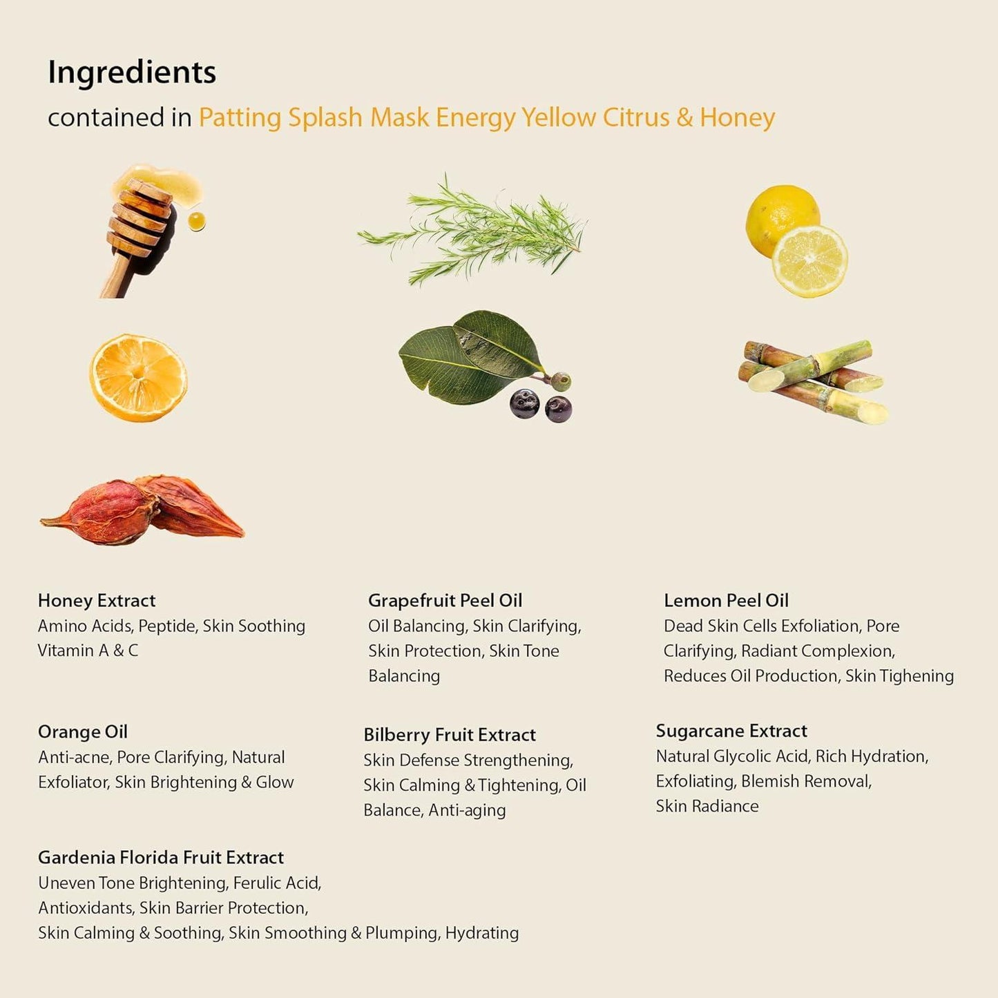 [Blithe] Patting Splash Mask Energy Yellow Citrus & Honey 150ml