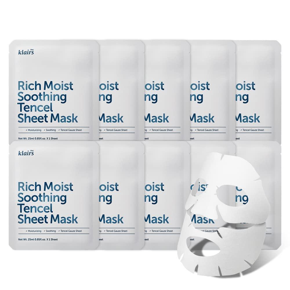 [Dear Klairs] Rich Moist Soothing Tencel Sheet Mask 25ml x 10ea