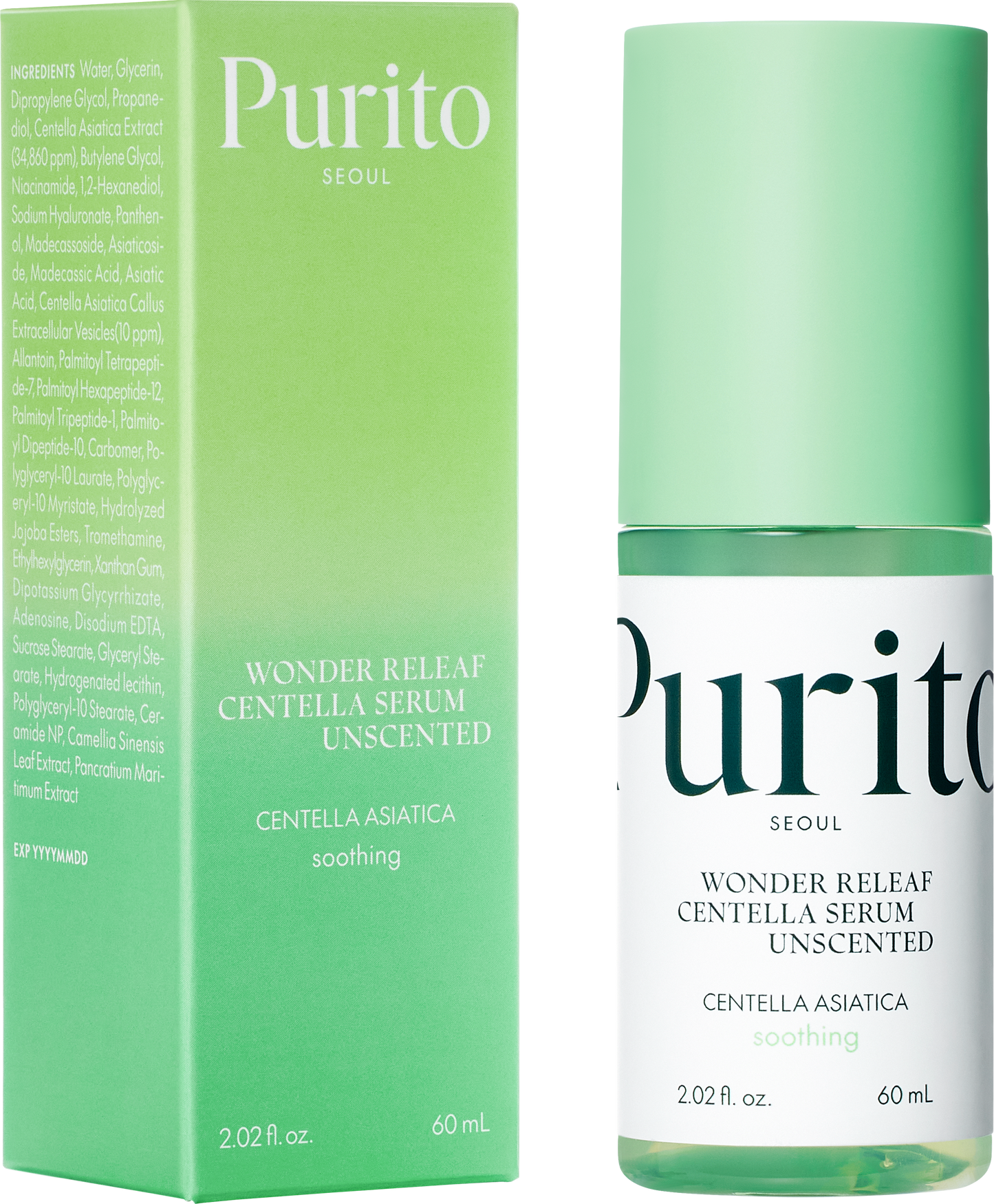 [Purito] Wonder Releaf Centella Serum Unscented 60ml