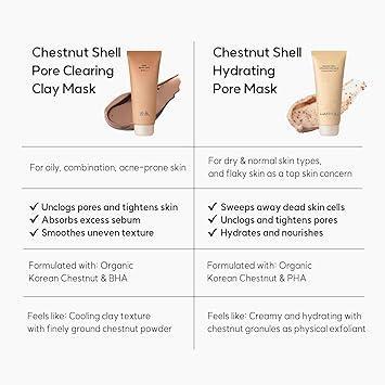 [Hanyul] Chestnut Shell Pore Clearing Clay Mask 100ml