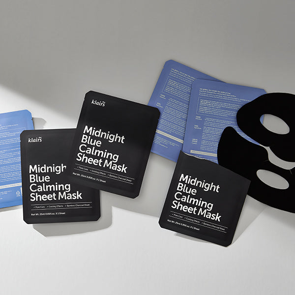 [Dear Klairs] Midnight Blue Calming Sheet Mask 1EA