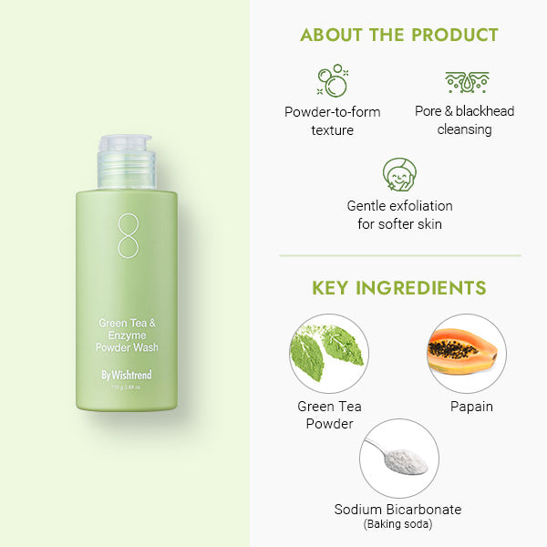 [ByWishtrend] By Wishtrend Green Tea & Enzyme Powder Wash 110 g