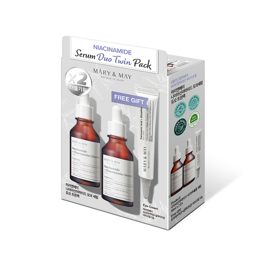 [Mary&May] Niacinamide Serum Duo Twin Pack (30ml x2+Eye cream12g)