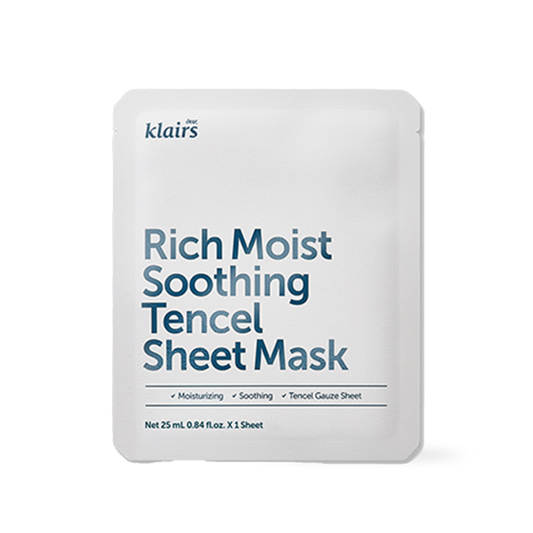 [Dear Klairs] Rich Moist Soothing Tencel Sheet Mask 25ml x 10ea