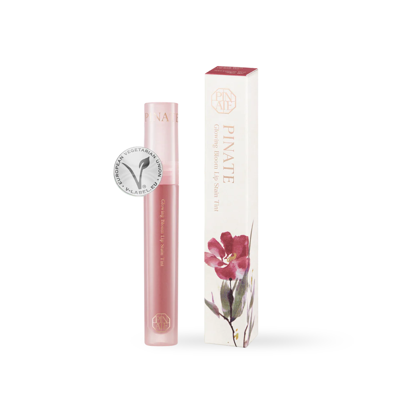 [Pinate] Glowing Bloom Lip Stain - 04 Crimson Red