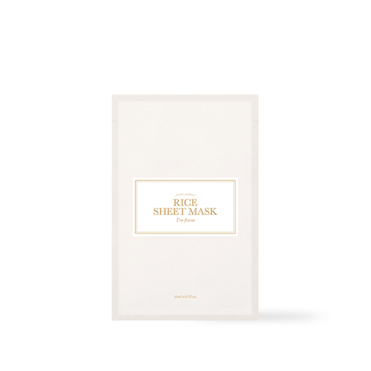 [ImFrom] Rice Sheet mask 20ml (1ea)