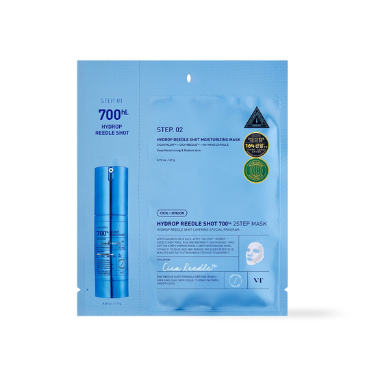 [VT Cosmetics] HYDROP Reedles Shot 700hL 2 STEP MASK