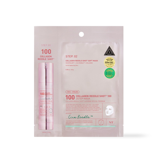 [VT Cosmetics] COLLAGEN Reedles Shot 100hL 2 STEP MASK
