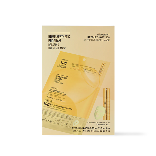 [VT Cosmetics] VITA-LIGHT Reedle Shot 100 2STEP Hydrogel Mask - 2type