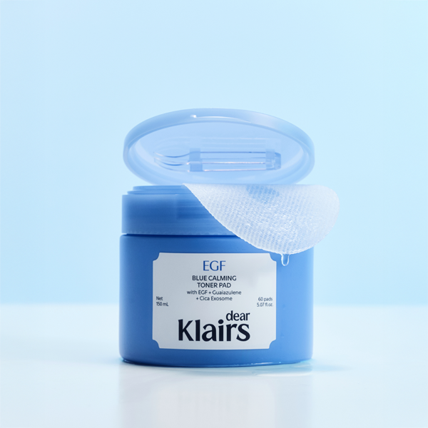 [Dear,Klairs] EGF Blue Calming Toner Pad 150 ml 60 Pads