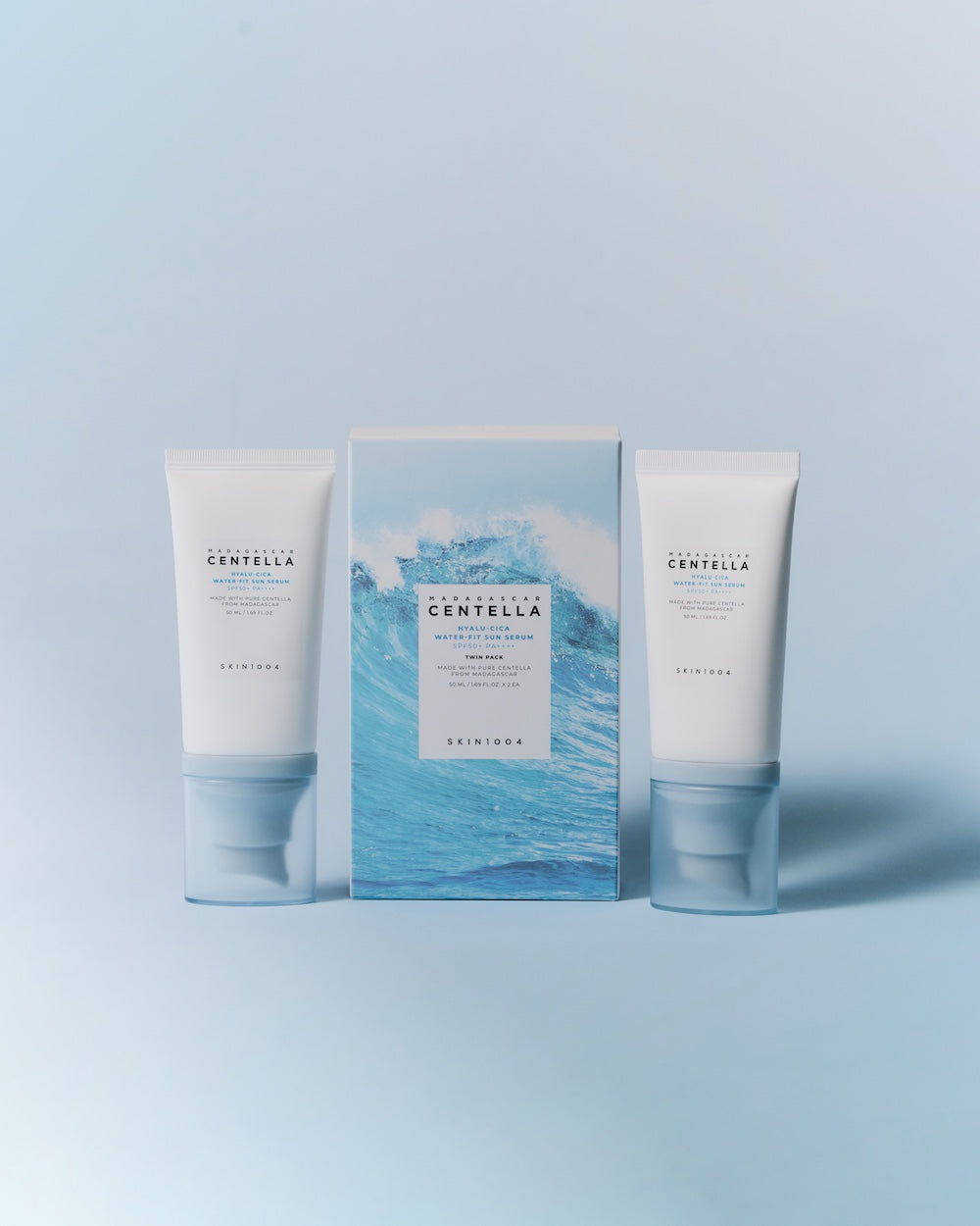 [Skin1004] Madagascar Centella Hyalu-Cica Water-Fit Sun Serum Twin Pack 50ml*2