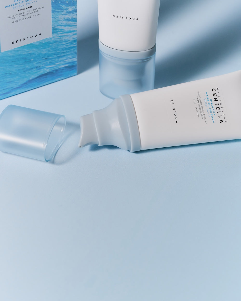 [Skin1004] Madagascar Centella Hyalu-Cica Water-Fit Sun Serum Twin Pack 50ml*2