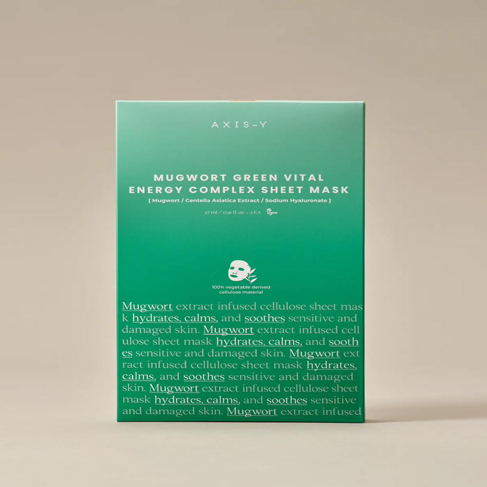[AXIS-Y] Mugwort Green Vital Energy Complex Sheet Mask 27ml