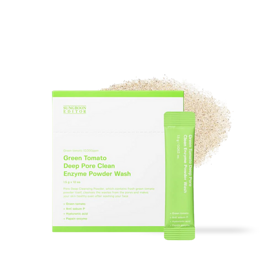 [SUNGBOON EDITOR] Green Tomato Deep Pore Clean Enzyme Powder Wash 1.5gX10ea