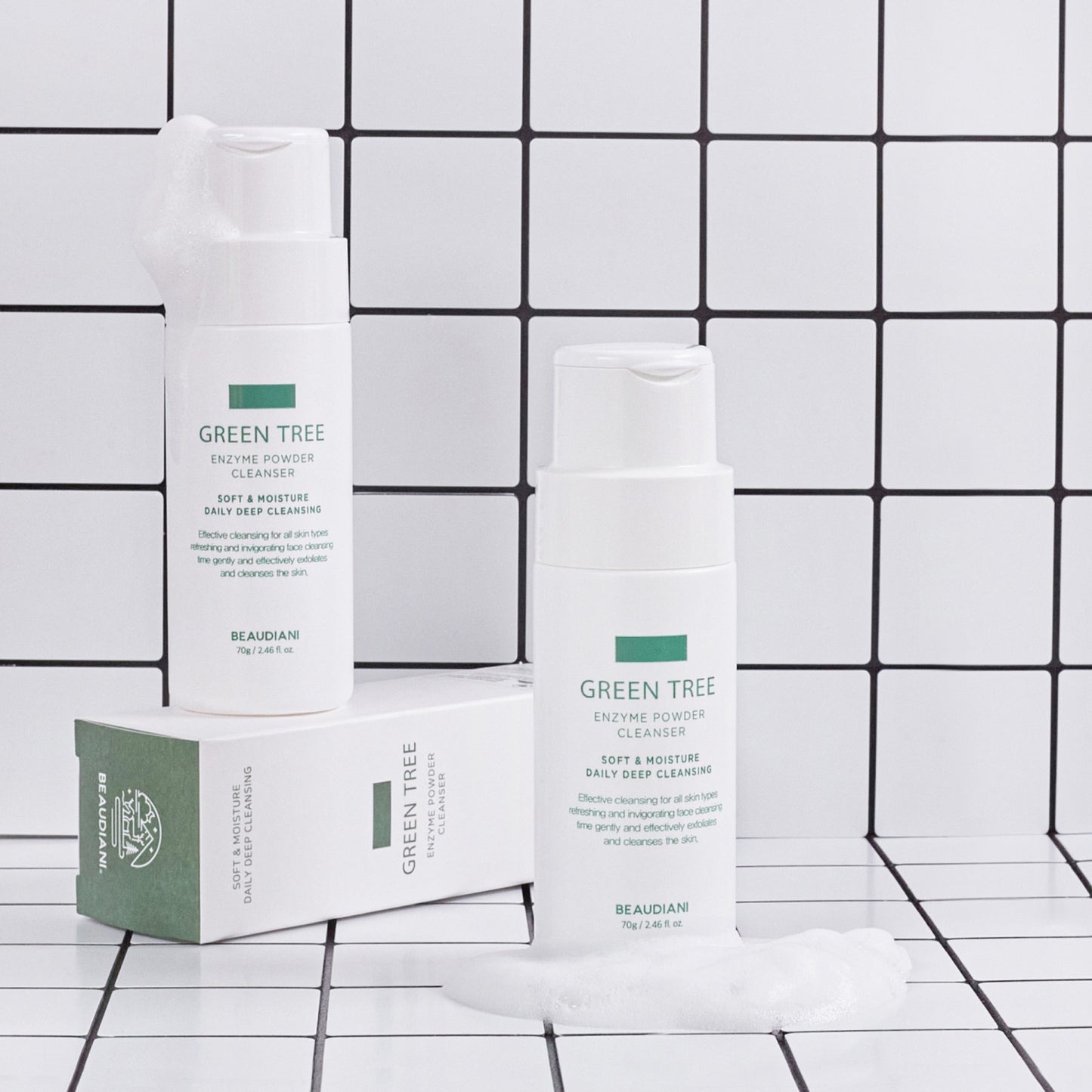 [Beaudiani] Green Tree Enzyme Powder Cleanser 70g