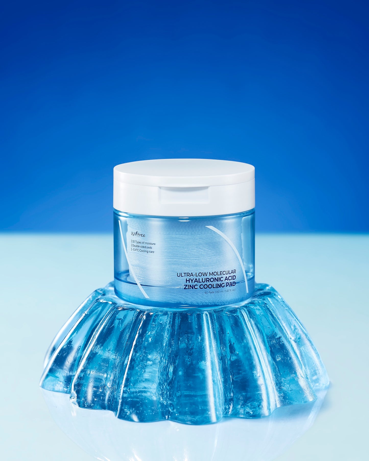 [Isntree] Ultra-Low Molecular Hyaluronic Acid Zinc Cooling Pad 150ml 60ea