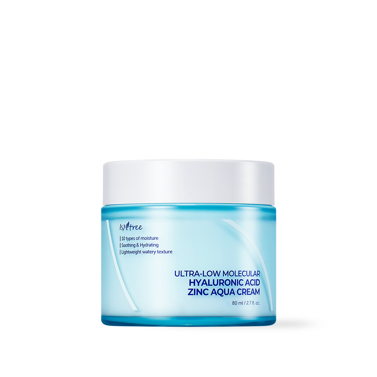 [Isntree] Ultra-Low Molecular Hyaluronic Acid Zinc Aqua Cream 80ml